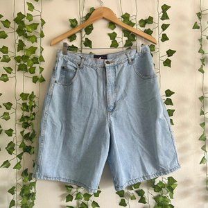 Vintage High Waisted Lightwash Denim Shorts